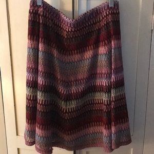 Multi colored perfect fall skirt